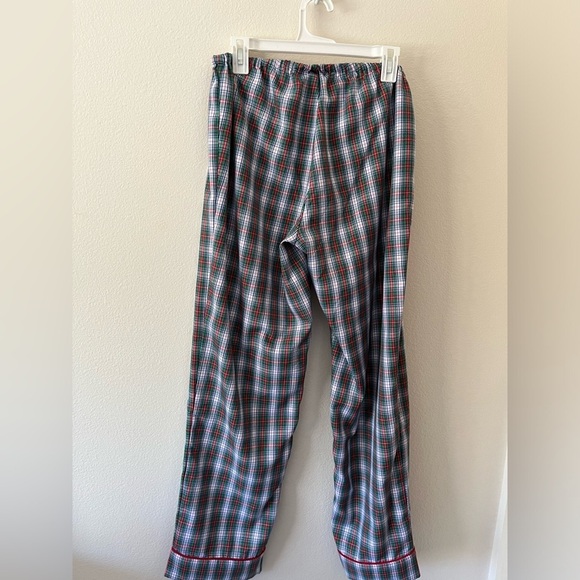 The Beaufort Bonnet Co 2 Pc Sleepwear Drawstring Button Down Plaid Large - Picture 5 of 7